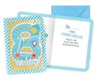 Opakowanie Karnet B6 Urodziny 8 chłopiec