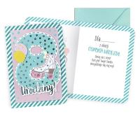 Opakowanie Karnet B6 Urodziny 8 dziewczynka