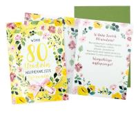 Opakowanie Karnet B6 Urodziny 80 (kwiaty)