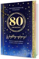 Opakowanie Karnet B6 Urodziny 80