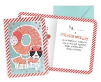 Opakowanie Karnet B6 Urodziny 9 chłopiec