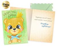 Opakowanie Karnet B6 Urodziny miś