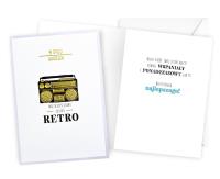 Karnet B6 Urodziny retro. Autor: Kukartka. SmakLiter.pl Okładka książki Karnet B6 Urodziny retro