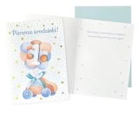 Opakowanie Karnet B6 Urodziny Roczek (autko)