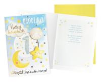 Opakowanie Karnet B6 Urodziny Roczek (gwiazdeczka)