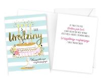 Karnet B6 Urodziny tort. Autor: Kukartka. SmakLiter.pl Okładka książki Karnet B6 Urodziny tort