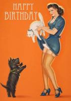 Opakowanie Karnet B6 z kopertą Urodziny Kot i pies