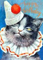 Opakowanie Karnet B6 z kopertą Urodziny Kot - klaun