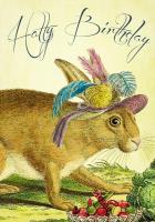 Opakowanie Karnet B6 z kopertą Urodziny Królik w kapeluszu