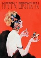 Opakowanie Karnet B6 z kopertą Urodziny Makijaż