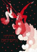 Opakowanie Karnet B6 z kopertą Urodziny Trapez