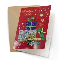 Opakowanie Karnet Bożonarodzeniowy super lux pakiet 8 sztuk mix