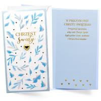 Okładka książki Karnet Chrzest niebieski