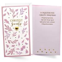 Okładka książki Karnet Chrzest różowy