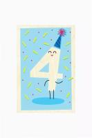 Opakowanie Karnet - Czwarte urodziny