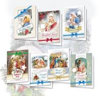 Opakowanie Karnet DL BN z opłatkiem, religia (10szt) MIX