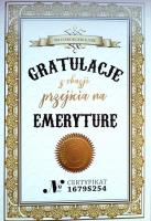 Opakowanie Karnet Emerytura