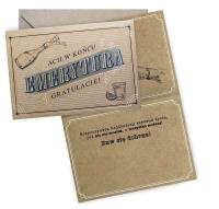 Opakowanie Karnet Emerytura vintage