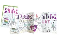 Opakowanie Karnet HR-005 Urodziny, sto lat!