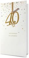 Opakowanie Karnet KL Urodziny 40