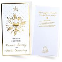 Okładka książki Karnet Komunia od Matki Chrzestnej