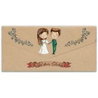 Karnet-koperta Ślub kraft. Wydawca: Trend. SmakLiter.pl Opakowanie Karnet-koperta Ślub kraft