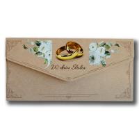 Opakowanie Karnet-koperta Ślub kraft