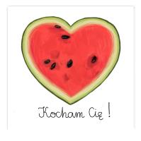 Opakowanie Karnet KW Arbuzowe serce