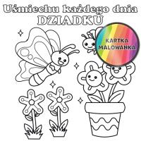 Opakowanie Karnet KW Kolorowanka motyl Dziadek
