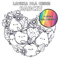 Opakowanie Karnet KW Kolorowanka owoce Babcia