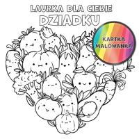 Opakowanie Karnet KW Kolorowanka warzywa Dziadek