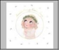 Opakowanie Karnet KW Komunia. Dziewczynka