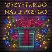 Opakowanie Karnet KW Prezent neon