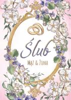 Opakowanie Karnet KW Ślub - Fiołki