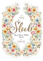 Opakowanie Karnet KW Ślub - Kolorowy pattern