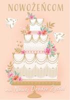 Opakowanie Karnet KW Ślub - Tort kremowy