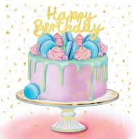 Opakowanie Karnet KW Tort happy birthday