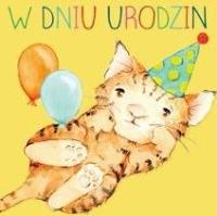 Opakowanie Karnet kwadrat CL4215_PO Urodziny Kotek