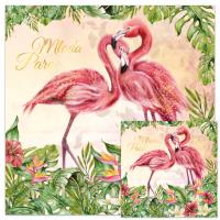 Opakowanie Karnet KWD ślub flamingi