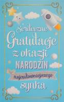 Opakowanie Karnet Narodziny chłopiec 2K - 089