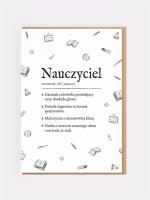 Karnet okolicznościowy Nauczyciel. Wydawca: Nadwyraz. SmakLiter.pl Opakowanie Karnet okolicznościowy Nauczyciel