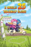 Opakowanie Karnet okolicznościowy Rocznica Ślubu 25