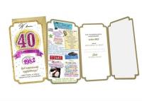 Opakowanie Karnet PM-202 Urodziny 40 2022