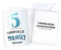 Opakowanie Karnet Rocznica ślubu 5