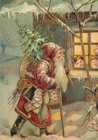 Opakowanie Karnet ST333 B6 + koperta Święta Mikołaj prezenty