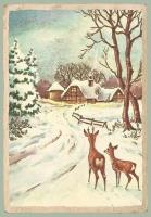 Opakowanie Karnet ST487 B6 + koperta Sarny Święta Bożego Nar