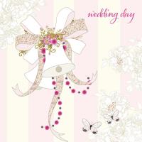 Opakowanie Karnet Swarovski kwadrat CL0522 Ślub dzwonki