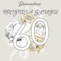 Opakowanie Karnet Swarovski kwadrat CL4414 Rocznica Ślubu 60