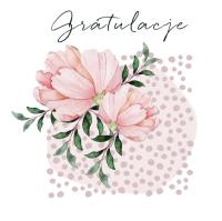 Opakowanie Karnet Swarovski kwadrat CL4512_PO Gratulacje