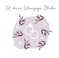 Opakowanie Karnet Swarovski kwadrat CL4516_PO Ślub obrączki